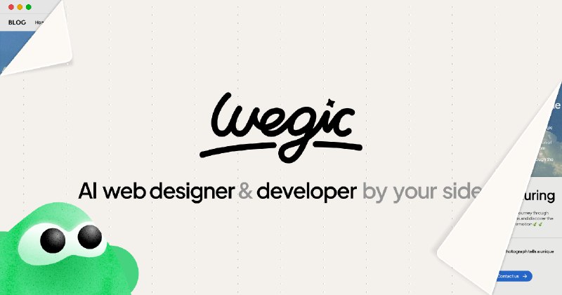 Wegic | Your AI website team: designer, developer, manager